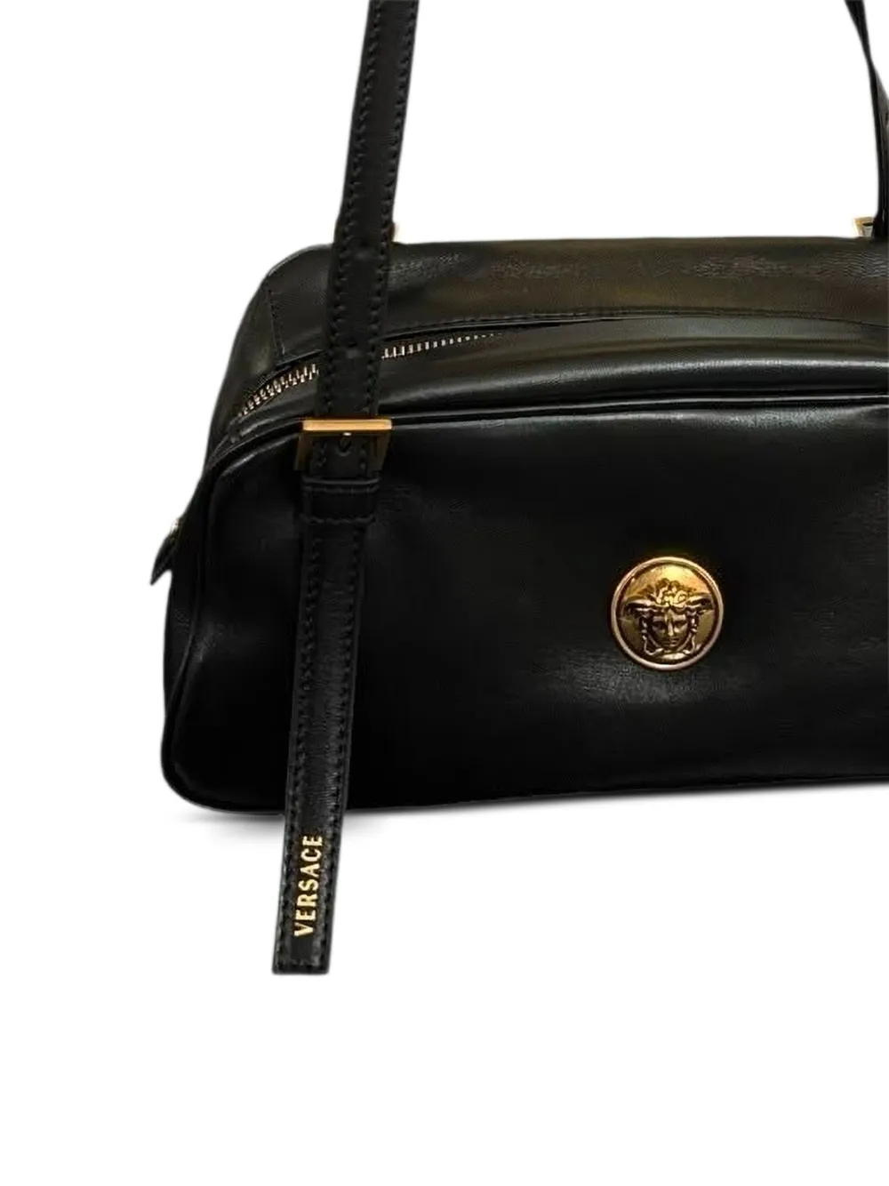 Versace Schoudertas met Medusa-plakkaat Zwart