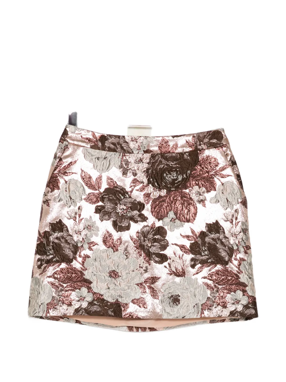 Elie Saab Rock aus Blumenbrokat - Nude