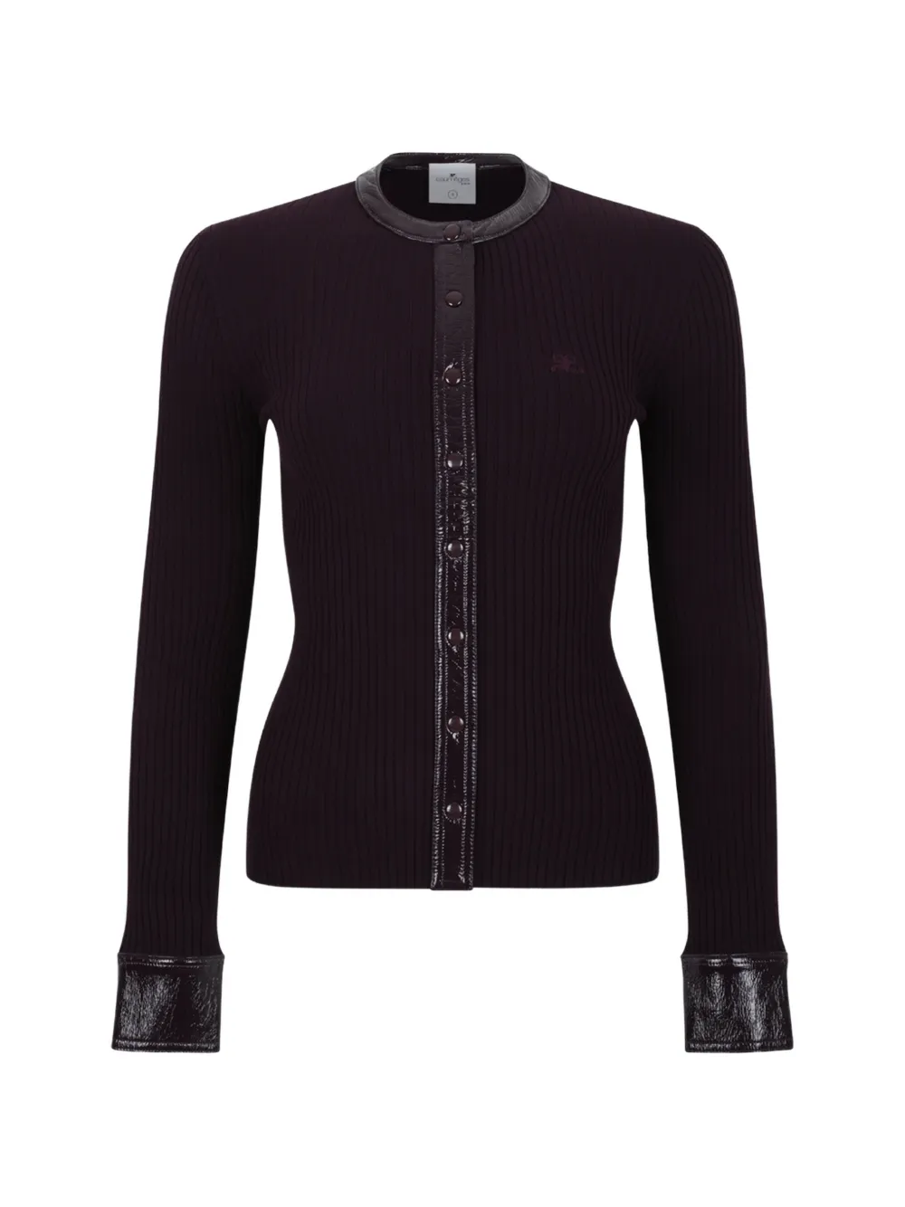Courrèges Vinyl and knit cardigan - Viola