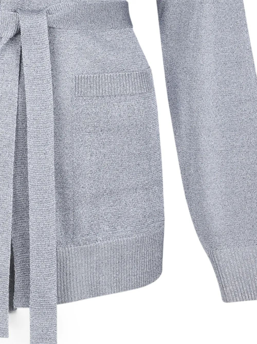 Missoni Vest met metallic-effect en ceintuur Blauw