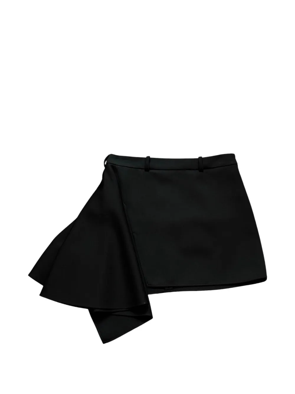 Givenchy short asymmetric ruffled skirt - Nero
