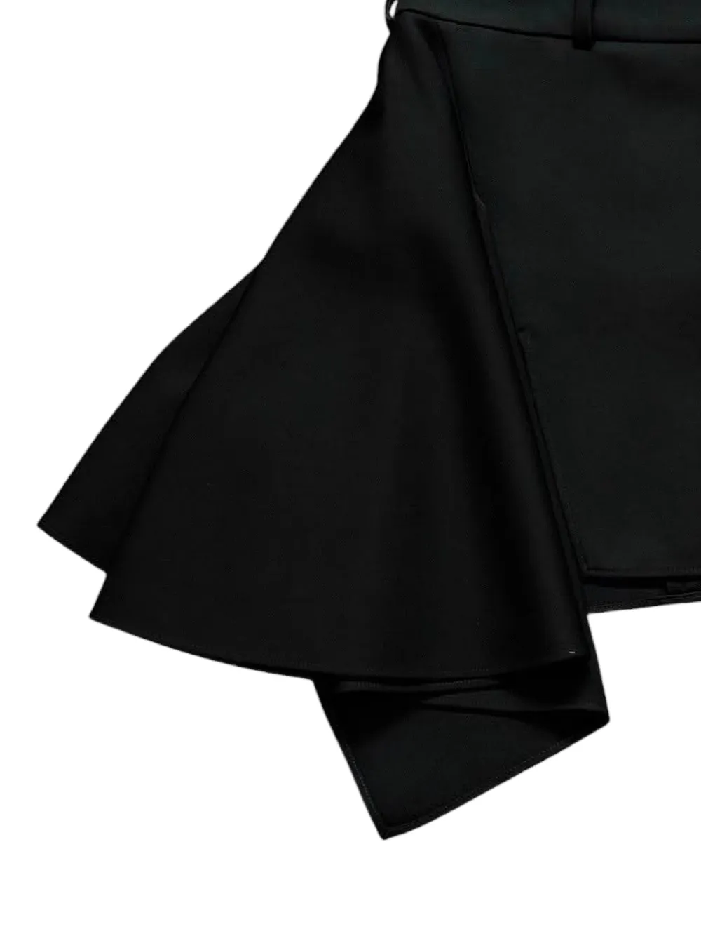 Givenchy Asymmetrische rok met ruches Zwart