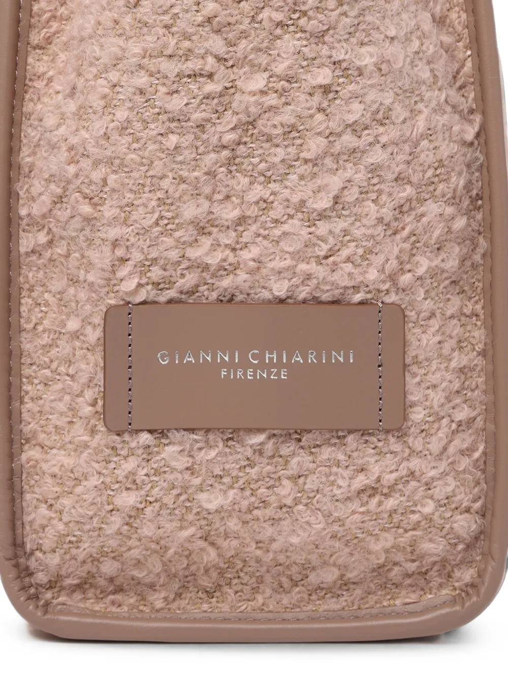 GIANNI CHIARINI Marcella shopper met bouclé-effect Roze