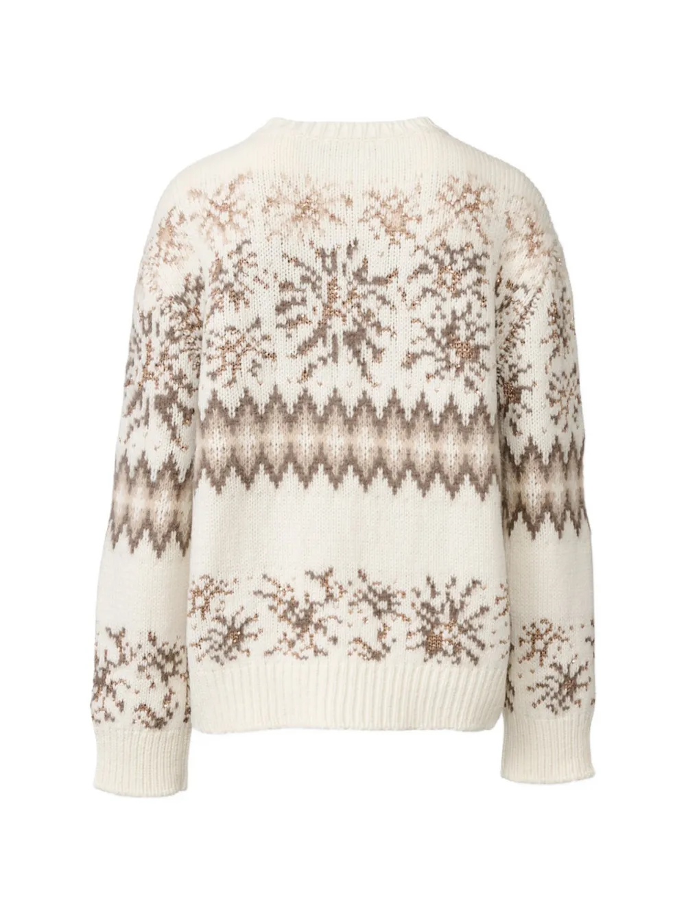 Fabiana Filippi Sweater verfraaid met kristallen Beige