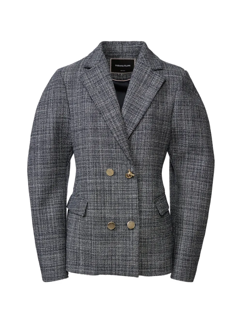 Fabiana Filippi double-breasted tweed jacket - Grigio