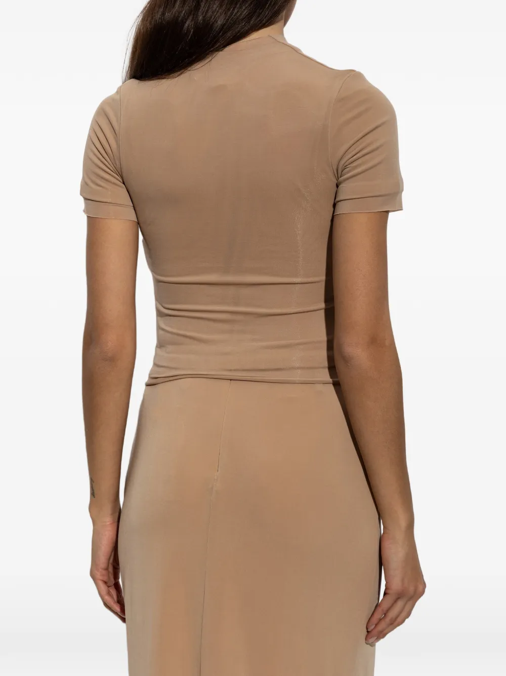 Maison Margiela T-shirt met knoopdetail Beige