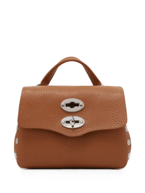 Zanellato bolsa de mano Sbaby Postina de piel con apliques