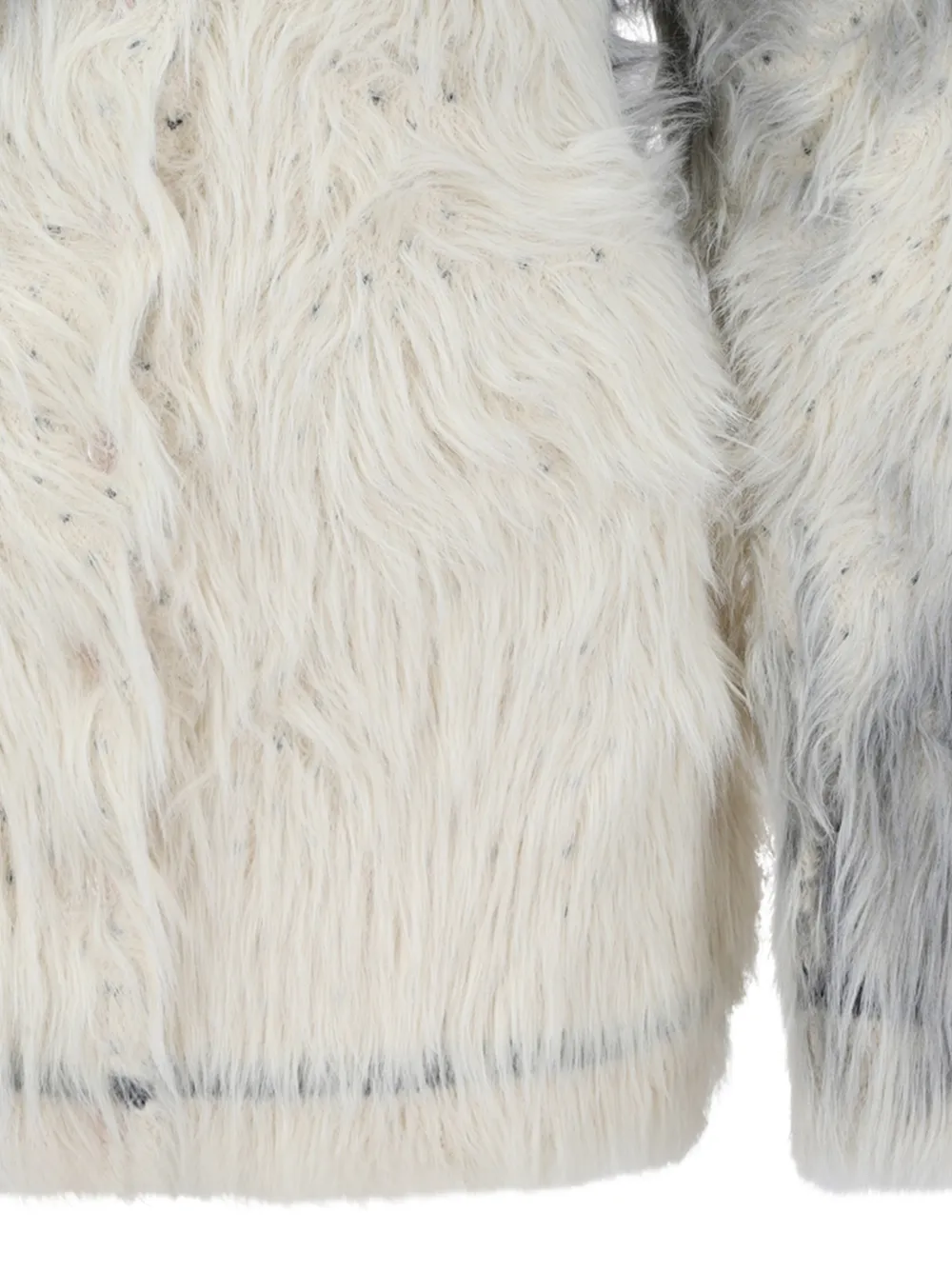 Maison Margiela Vest van imitatiebont met luipaard-patroon Beige