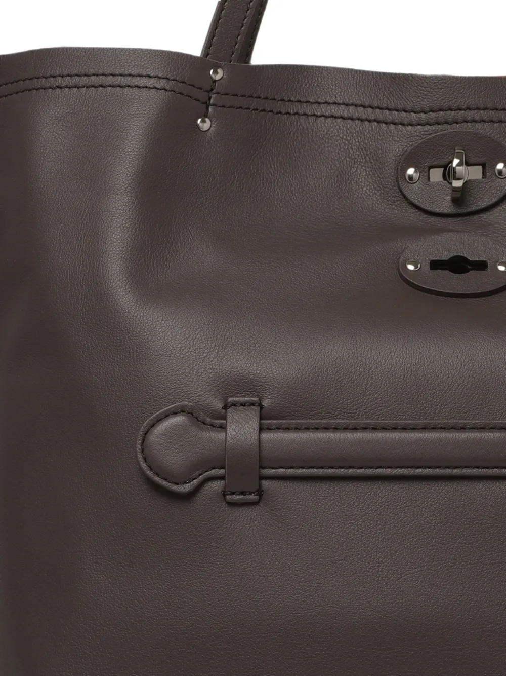 Zanellato M A' Spasso shopper verfraaid met studs Bruin