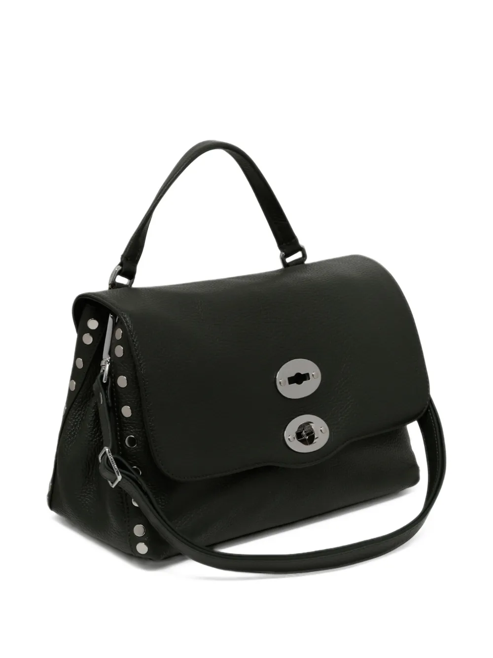 Zanellato S Postina studded leather tote bag Groen