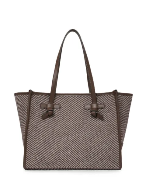 GIANNI CHIARINI medium Marcella herringbone tote bag