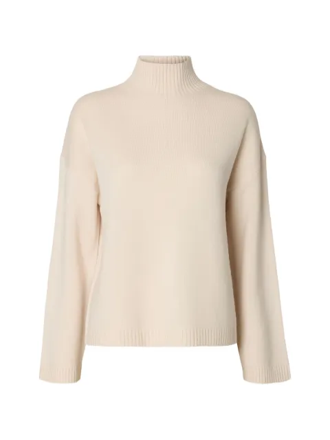 SELECTED ribbed-knit high-neck sweater