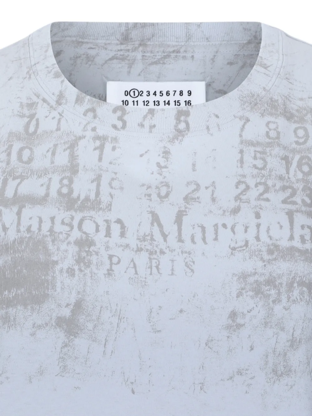 Maison Margiela Katoenen T-shirt met logoprint Blauw