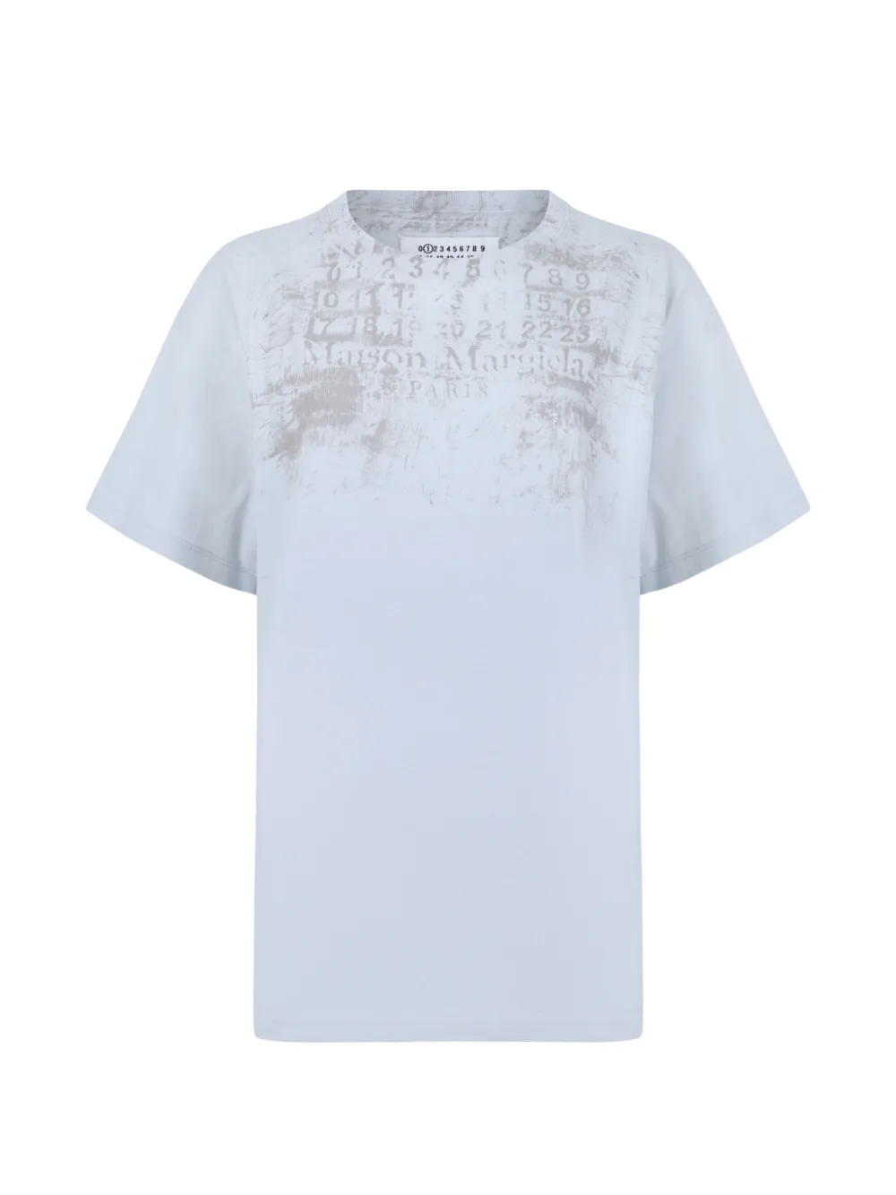 Maison Margiela logo-print cotton T-shirt - Blau