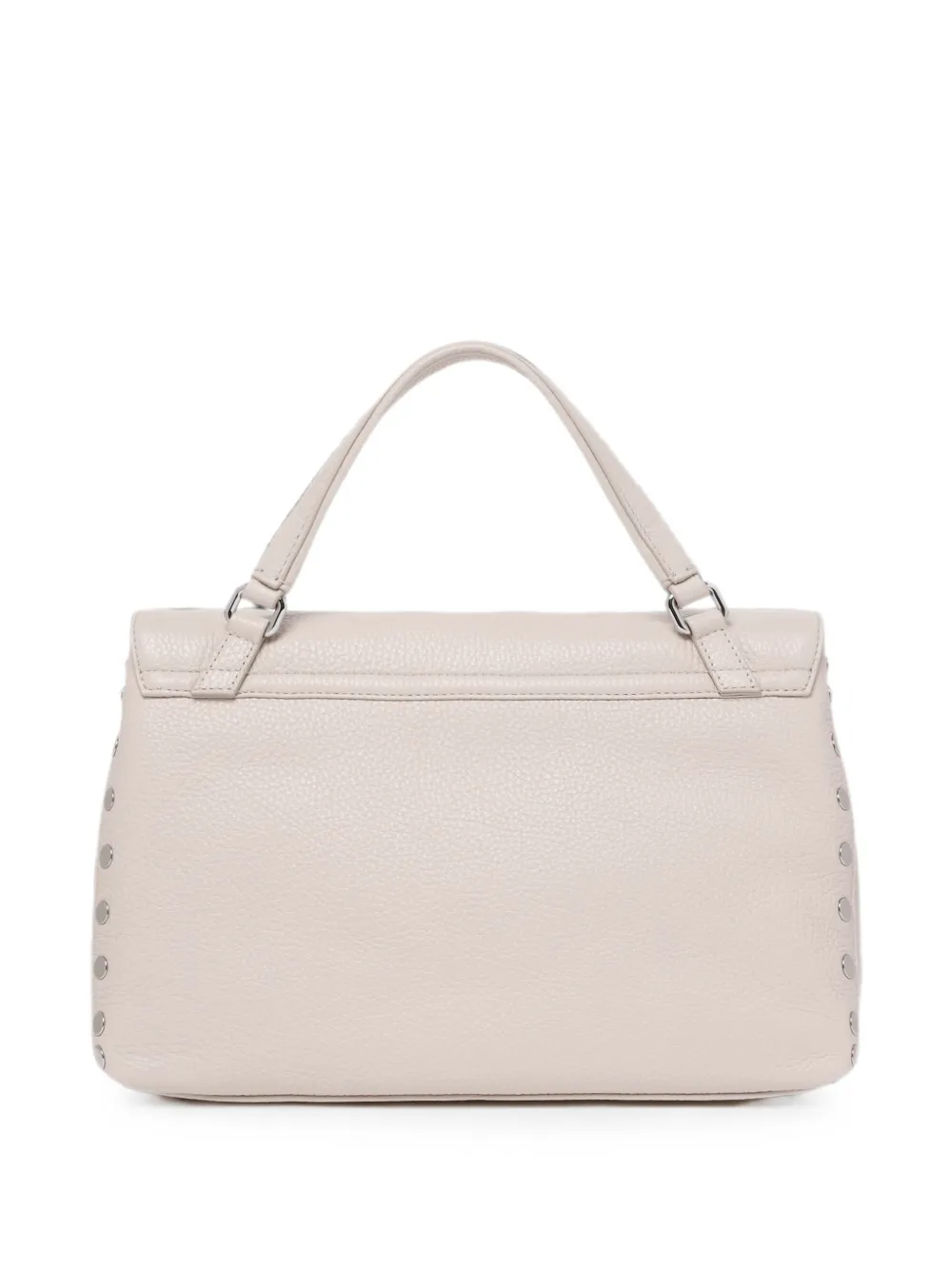 Zanellato Postina leren shopper verfraaid met studs Beige
