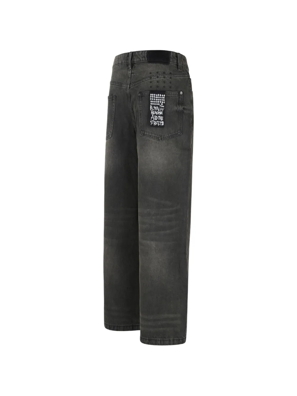 Ksubi faded-detail wide-leg jeans Grijs