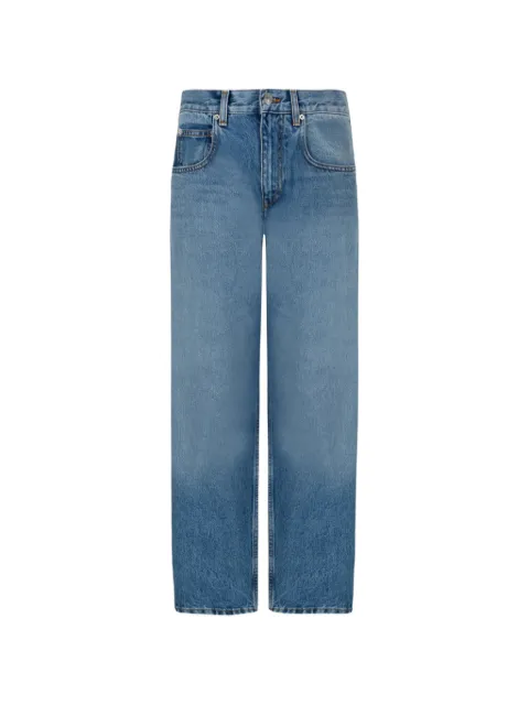 ISABEL MARANT Oriane logo-patch straight-leg jeans