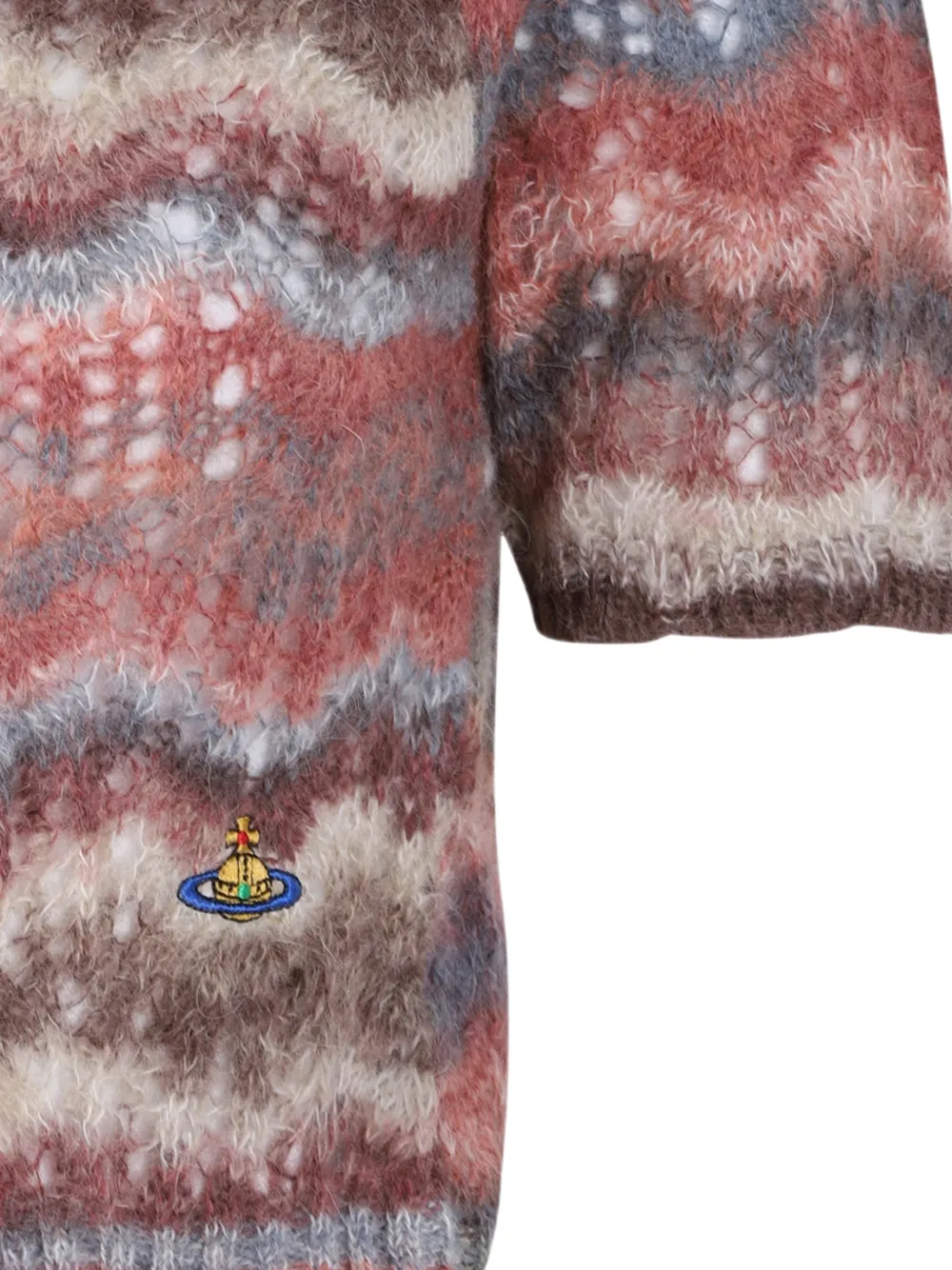 Vivienne Westwood Top met geborduurd logo Roze