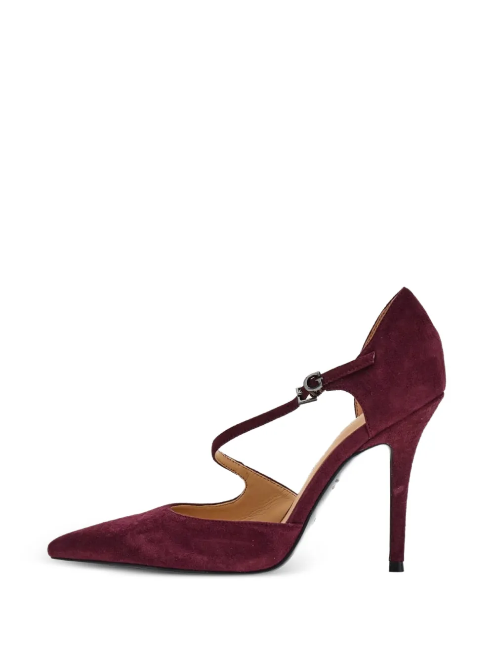 GUESS USA pointed-toe suede pumps - Rot