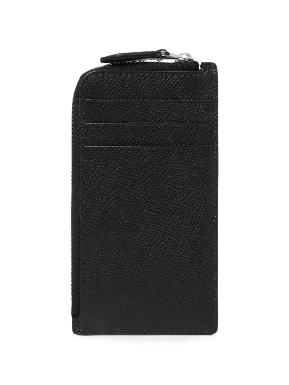 Montblanc Pasjeshouder met logoplakkaat en rits Zwart