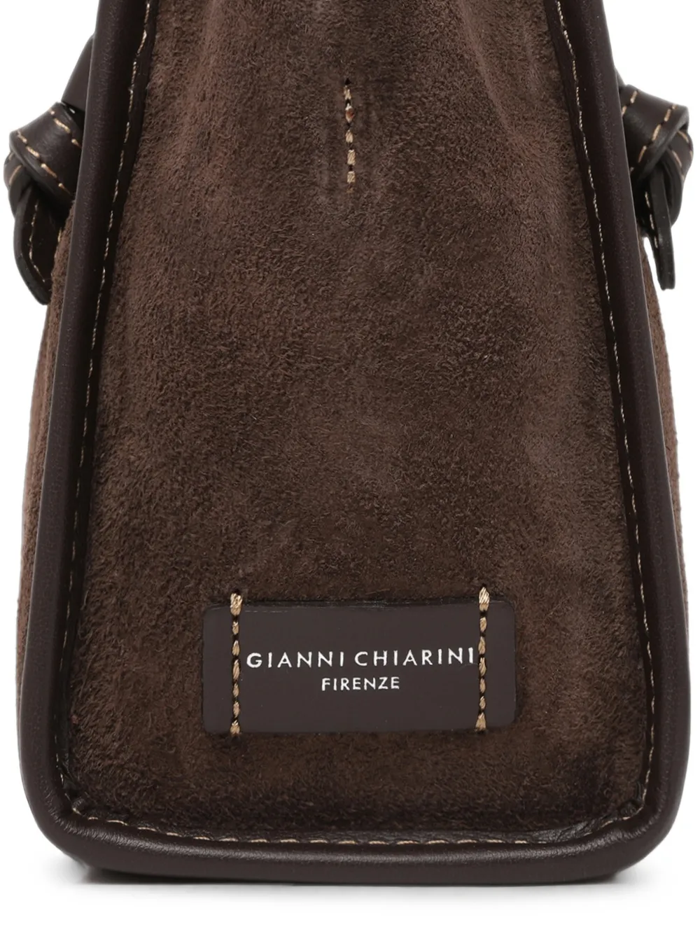 GIANNI CHIARINI Miss Marcella mini-shopper met geknoopt detail Bruin