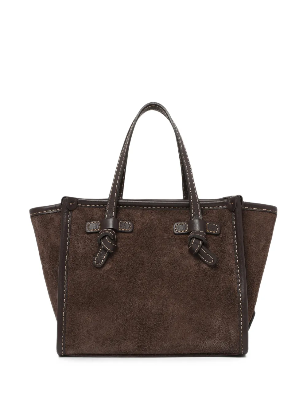 GIANNI CHIARINI Miss Marcella mini-shopper met geknoopt detail Bruin