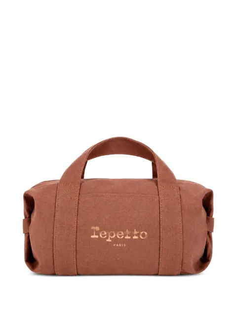 Repetto medium logo-print canvas bag