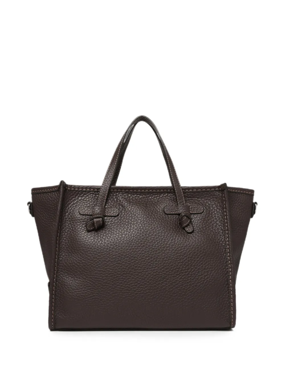 MARCELLA CLUB Marcella leren shopper met geknoopte detail Bruin