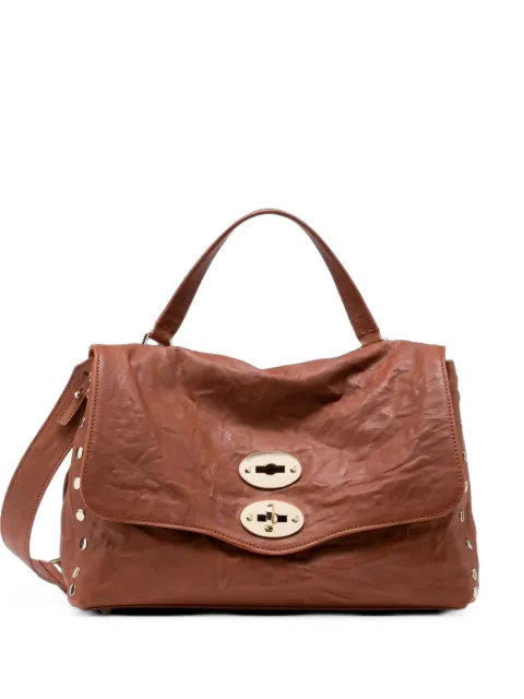 Zanellato sac cabas Postina® en cuir à détails de clous