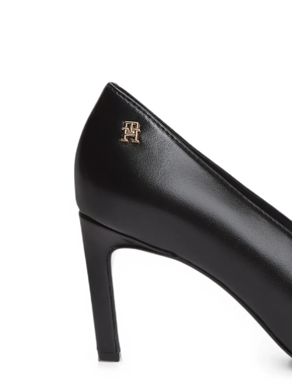 Tommy Hilfiger logo-plaque pointed-toe pumps Zwart