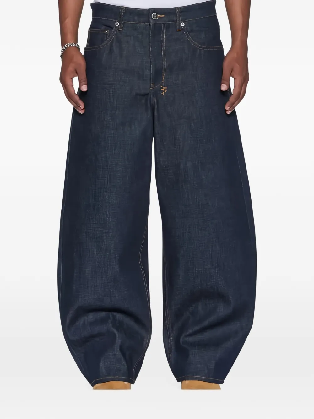 Ksubi Vorteks Raw wide-leg jeans - Blu