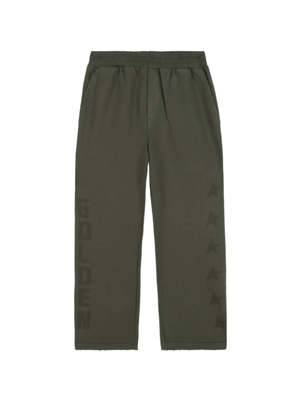 Golden Goose Kids logo-print star-motif track pants Groen