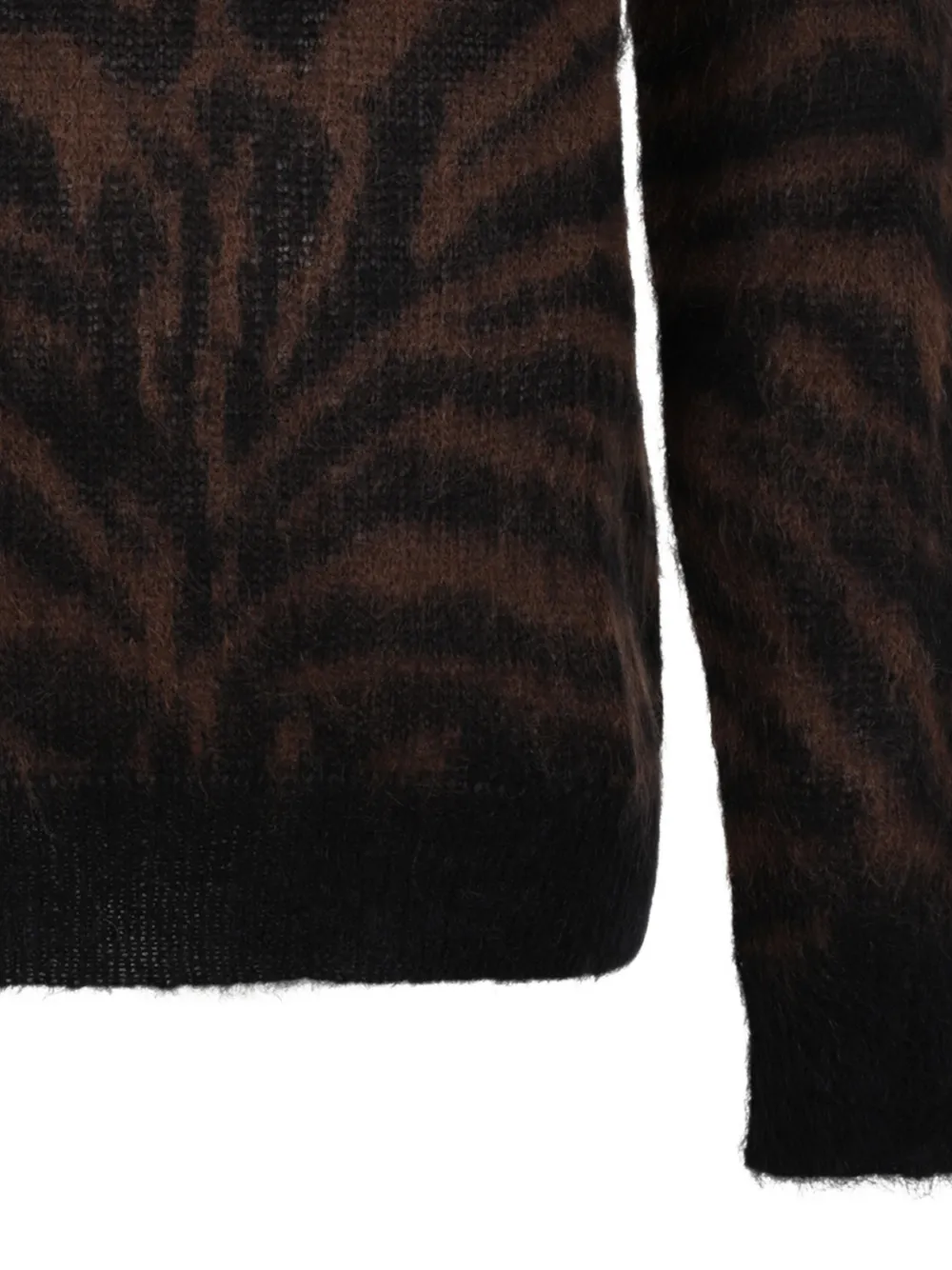 P.A.R.O.S.H. Coltrui met zebraprint Bruin