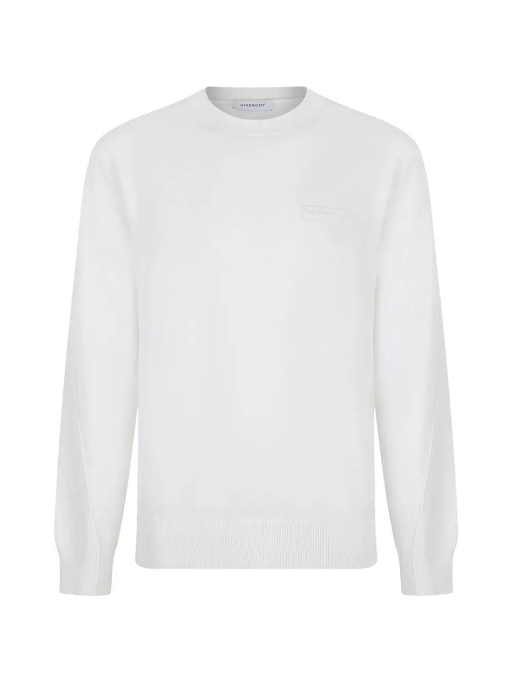Givenchy sweater in wool with logo grosgrain - Weiß