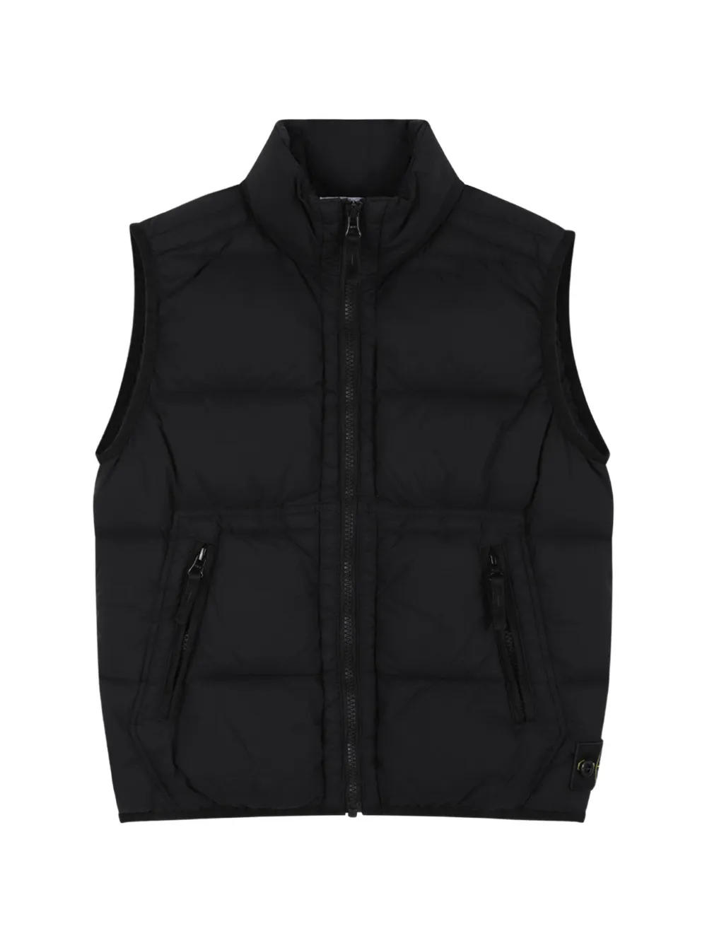 Stone Island Junior padded logo-patch gilet - Schwarz