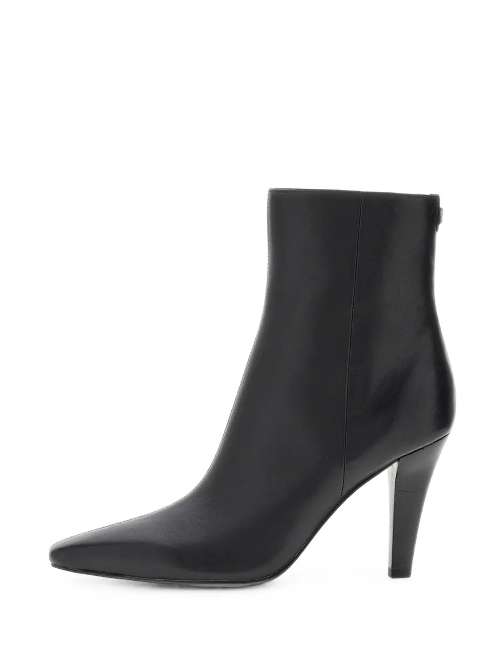 GUESS USA logo-plaque pointed-toe ankle boots - Noir