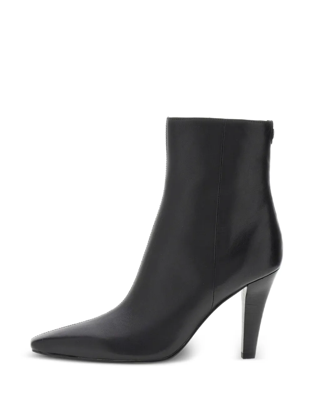 GUESS USA logo-plaque pointed-toe ankle boots - Schwarz
