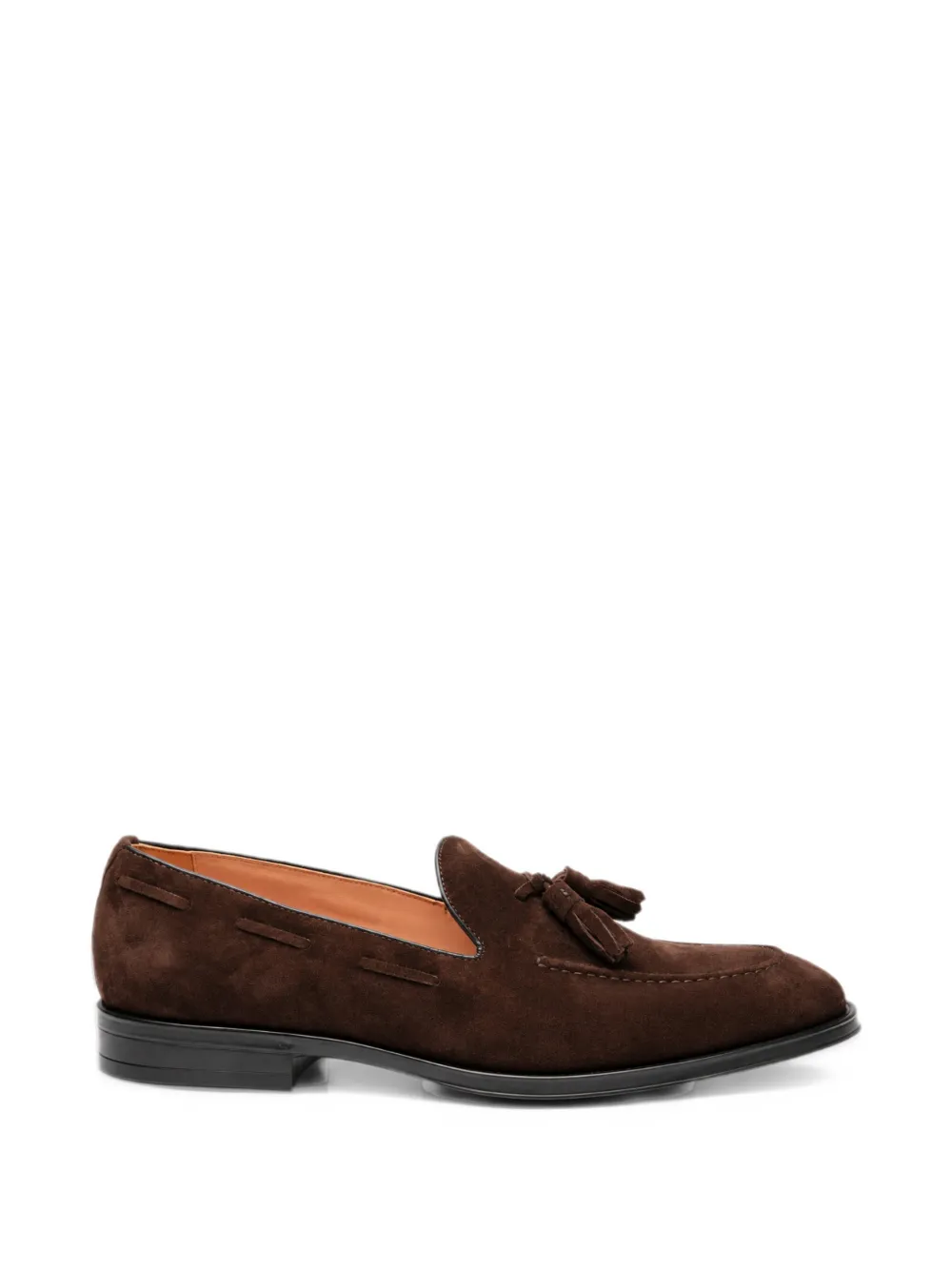 testoni tassel-detail suede loafers - Marrone