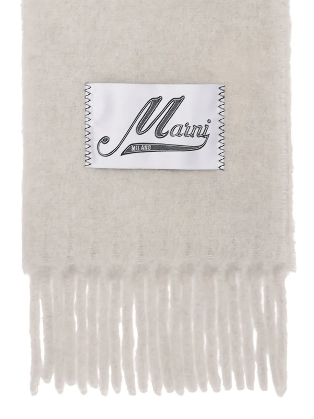 Marni Sjaal met logopatch Beige