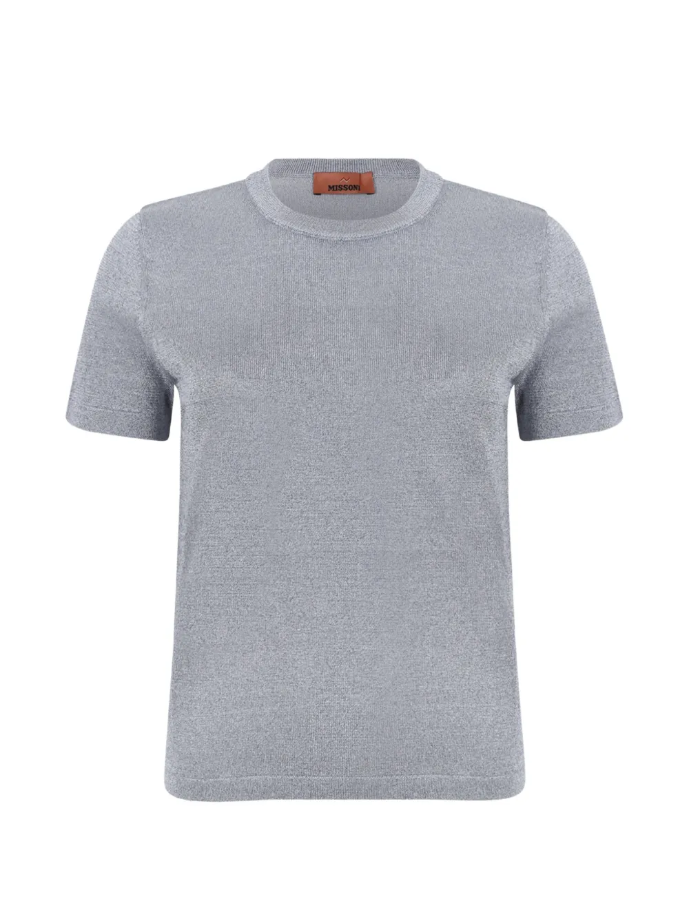 Missoni metallic-effect short-sleeve sweater - Grigio