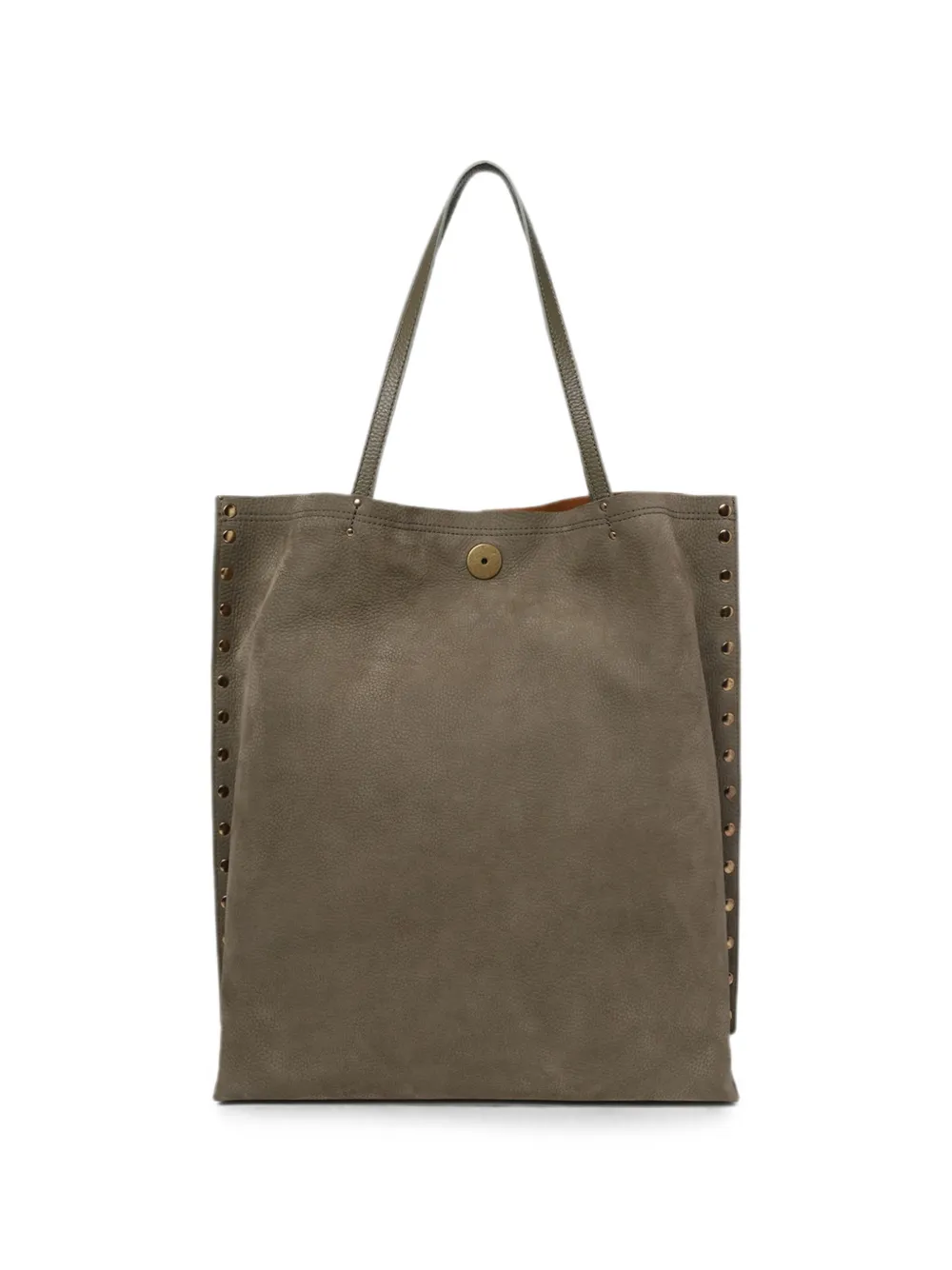 Zanellato M A' Spasso leren shopper met studs Groen