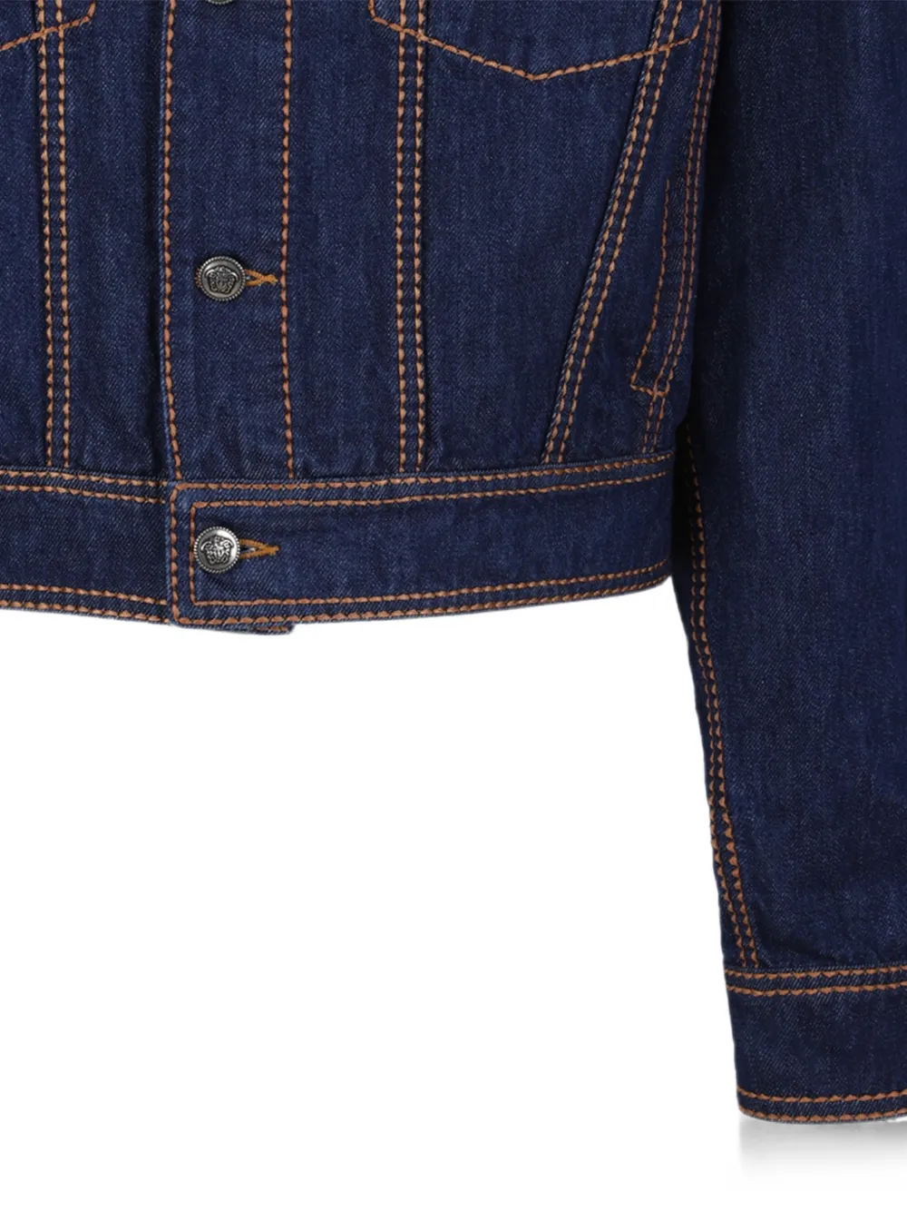Versace Denim jack Blauw