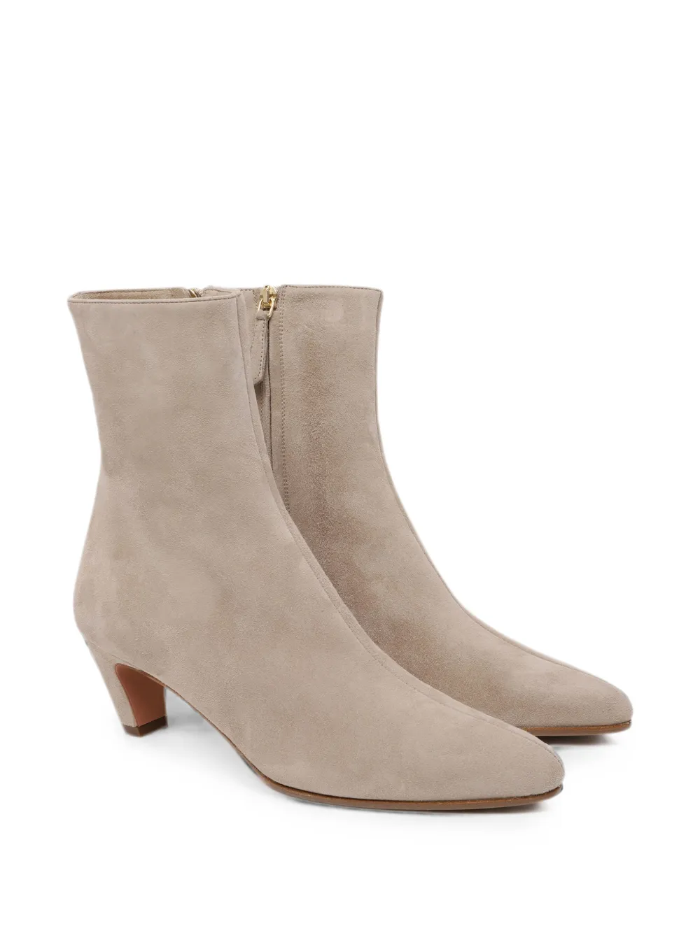 Aquazzura Sloan suede ankle boots Grijs