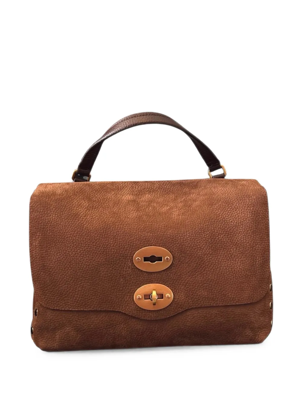 Zanellato Postina shopper met textuur Bruin