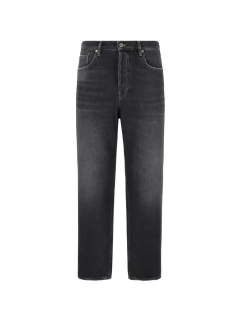 Golden Goose jeans cortos con parche del logo