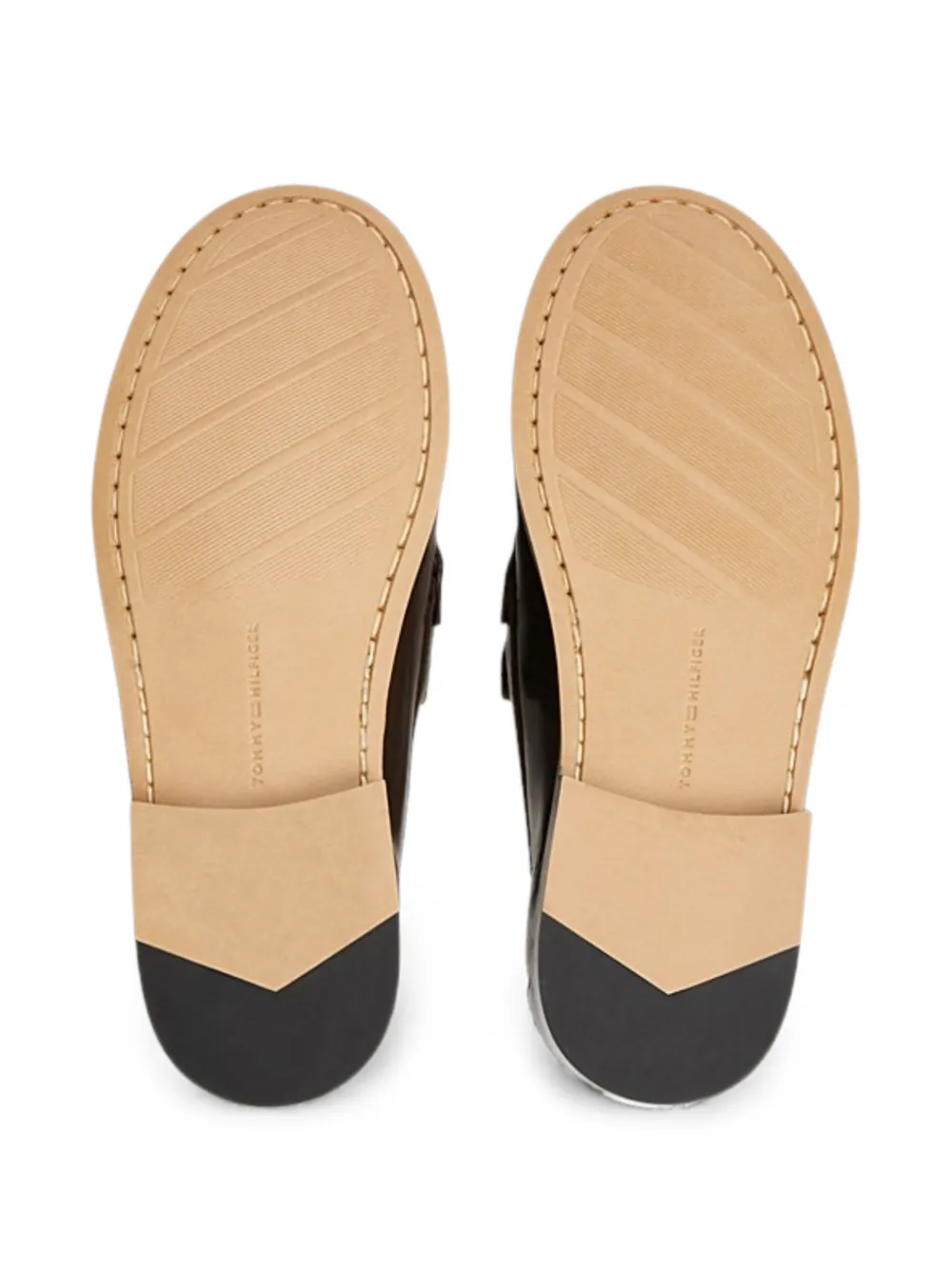 Tommy Hilfiger Leren loafers met kwastjes Bruin