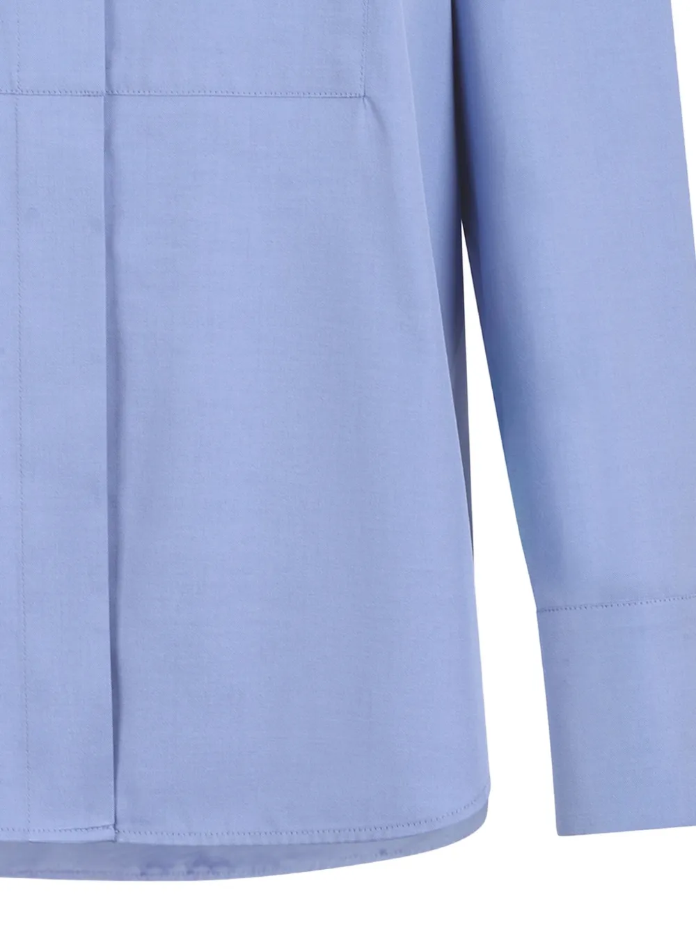 P.A.R.O.S.H. Blouse met geplooide rug en lange mouwen Blauw