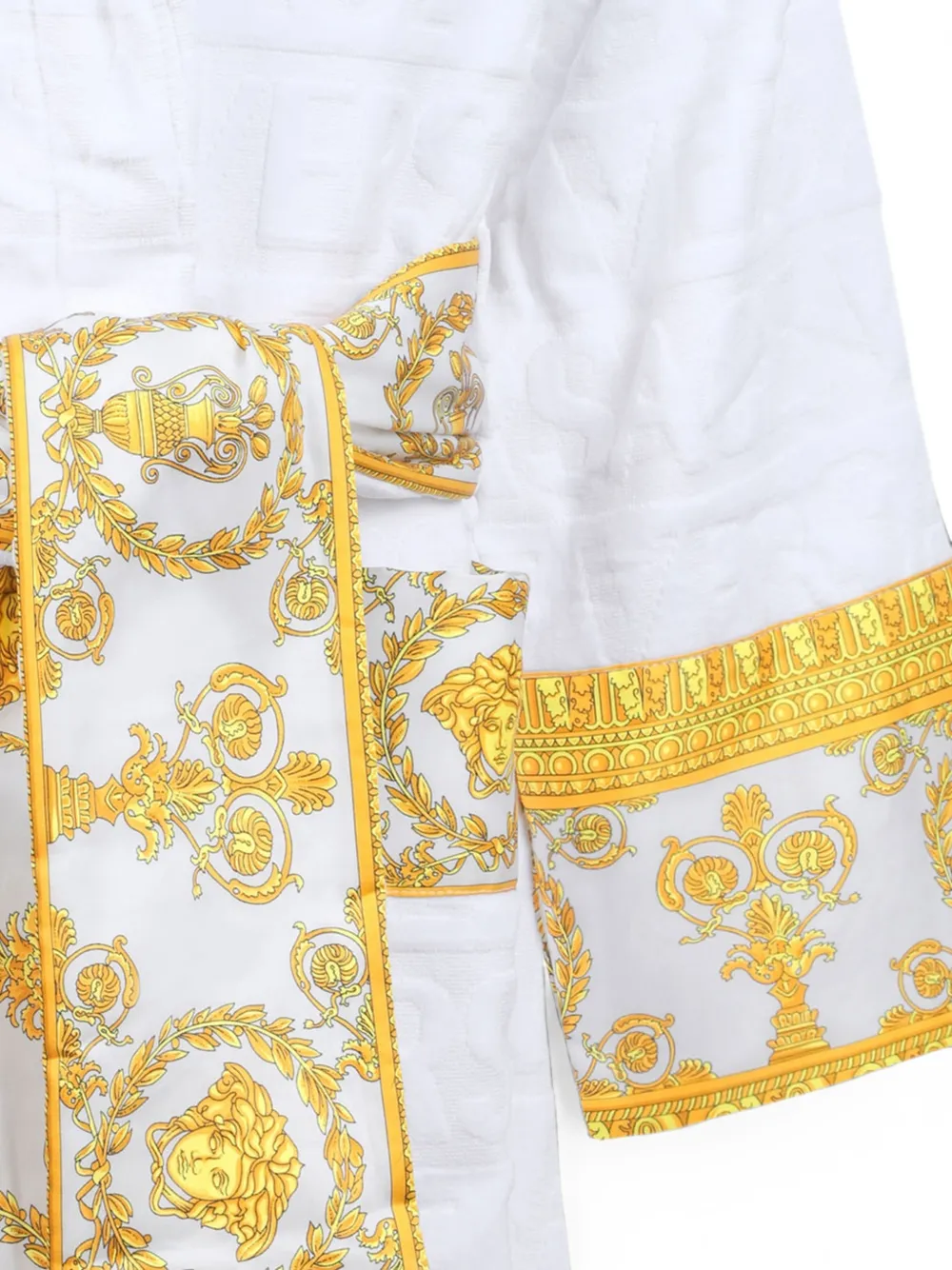 Versace Home I Love Baroque badjas met logo-jacquard Wit