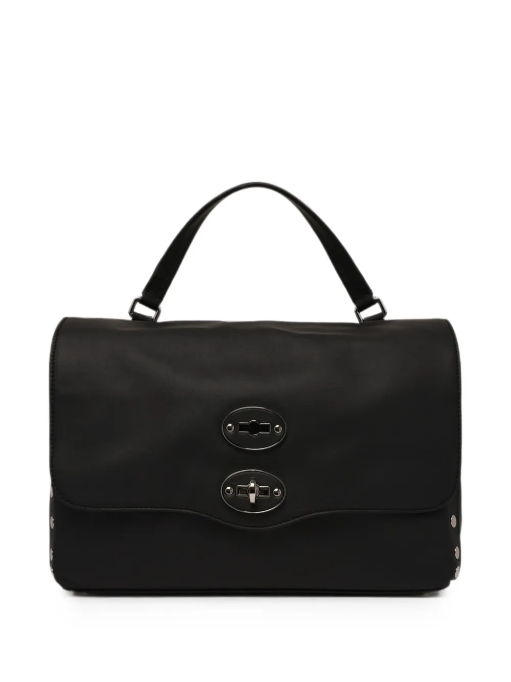 Zanellato small Postina stud-embellished leather tote bag