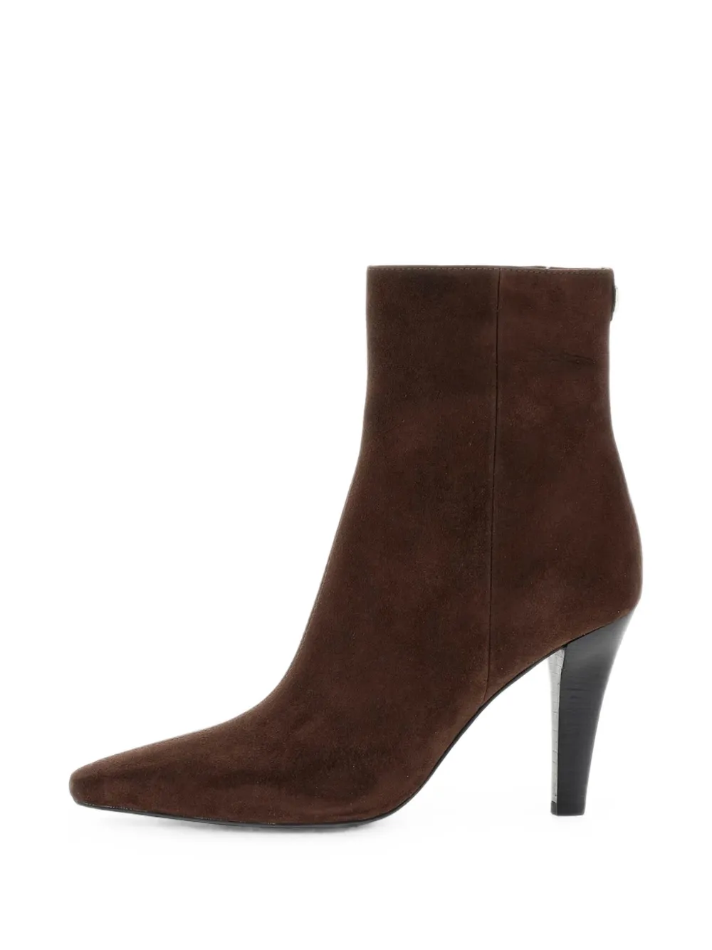 GUESS USA pointed-toe suede ankle boots - Marron